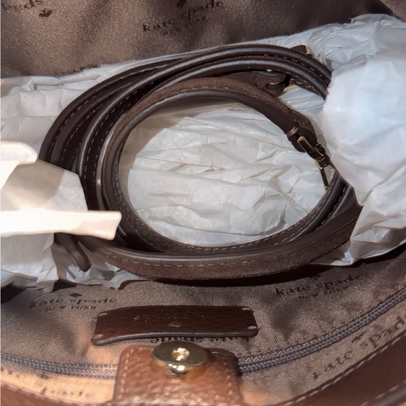 ♠️kate spade 454 Suede Mini Crossbody, Hot Fudge Brown NWT - Picture 5 of 8